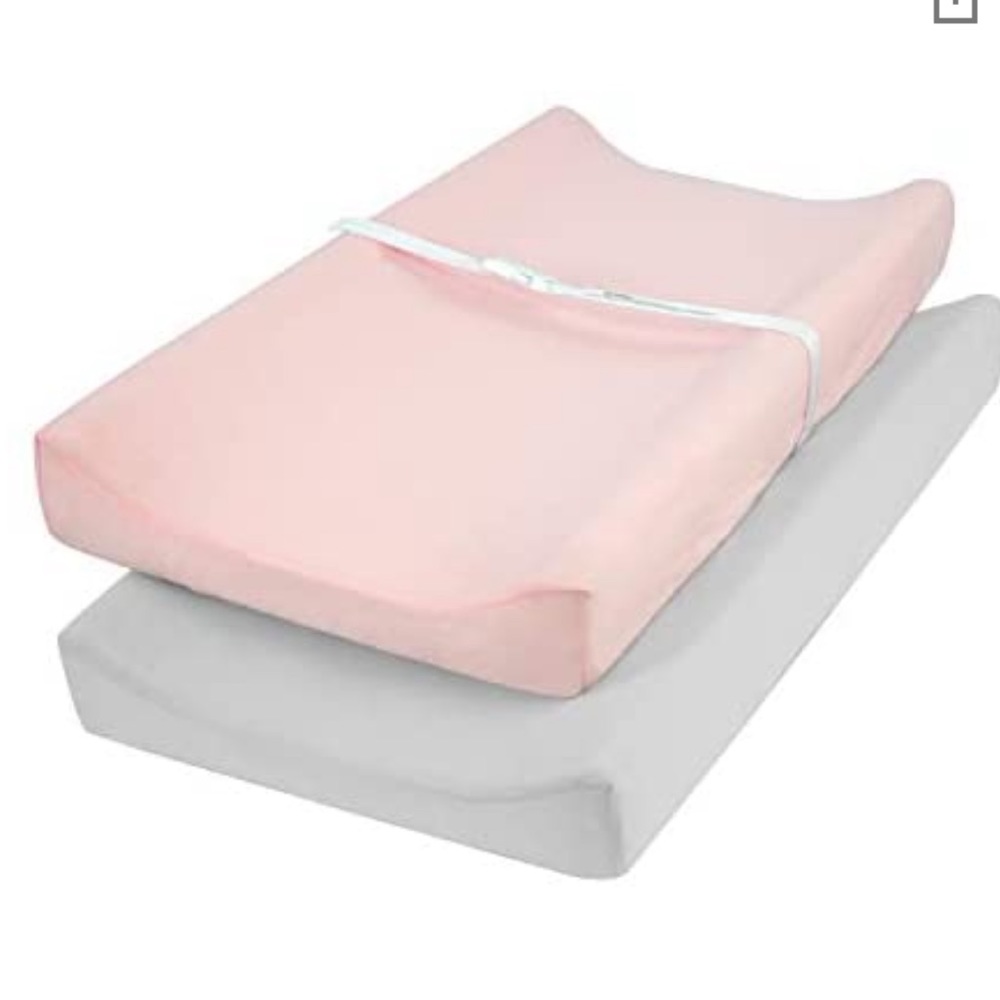 TILLYOU 2pk Jersey Changing Pad Cover